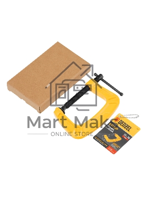 Струбцина Denzel G-образная усиленная, 75 мм