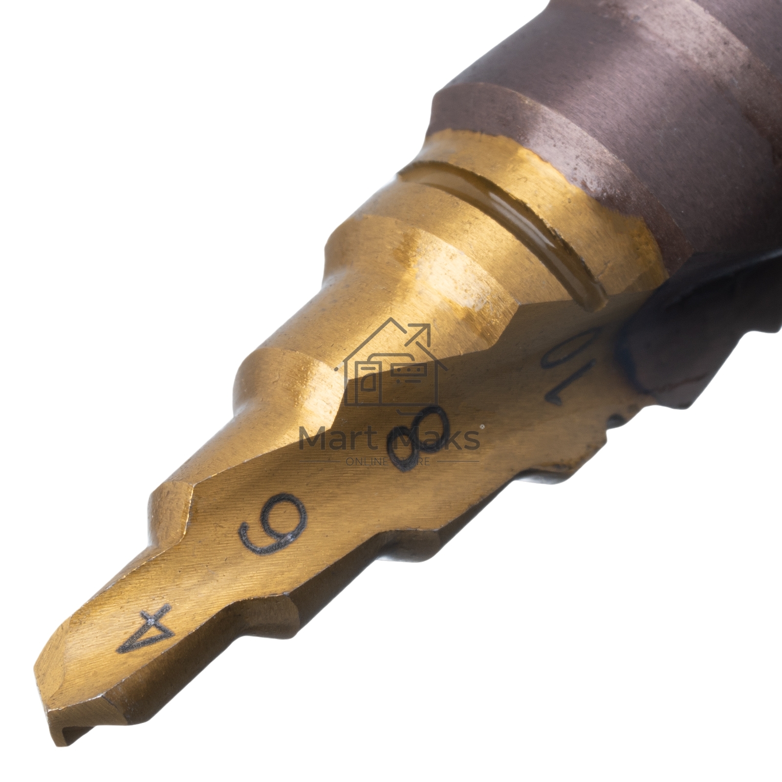 Сверло ступенчатое Denzel 4-6-8-10-12-14-16-18-20 мм, Р6М5К5, 6-гр. хвостовик 723613