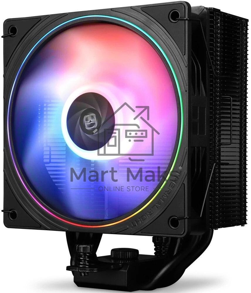 Устройство охлаждения(кулер) Thermalright Assassin Spirit 120 Soc-AM5/AM4/1151/1200/1700 черный 4-pin 25.6dB Al+Cu 900gr Ret (AS120-EVO)