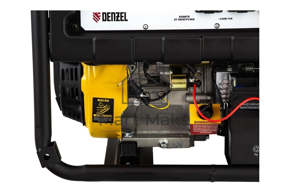 Электрогенератор бензиновый Denzel PS 80 E-3, 6.5 кВт, 85 дБ, 87 кг