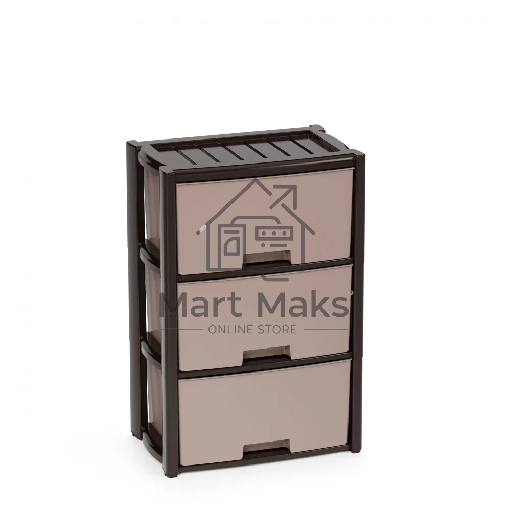 Комод Альтернатива М7835 Колорит, 3 секции, венге