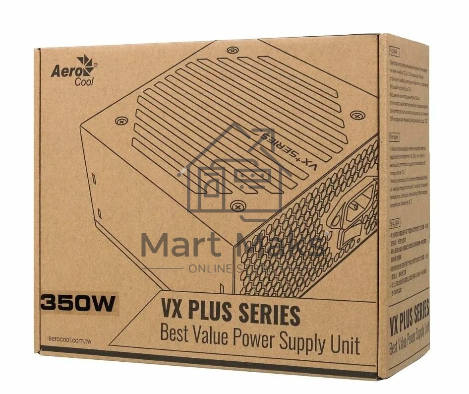 Блок питания Aerocool/Formula VX-350 PLUS, 350Вт, 120мм, черный