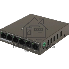 Коммутатор IP-COM F1106P-4-63W, 6×100 Мбит/с, неуправляемый