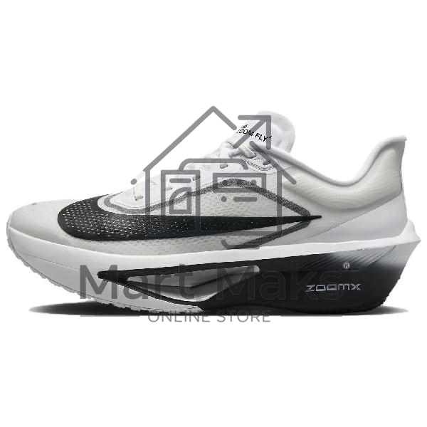 Кроссовки NIKE ZOOM FLY 6 FN8454-100 WHITE/BLACK-SMOKE GREY-MTLC SILVER MENS 8.5 US