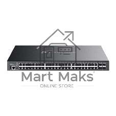 Коммутатор TP-Link SG5452XMPP, 48×1 Гбит/с PoE++ + 4×10 Гбит/с SFP+, управляемый