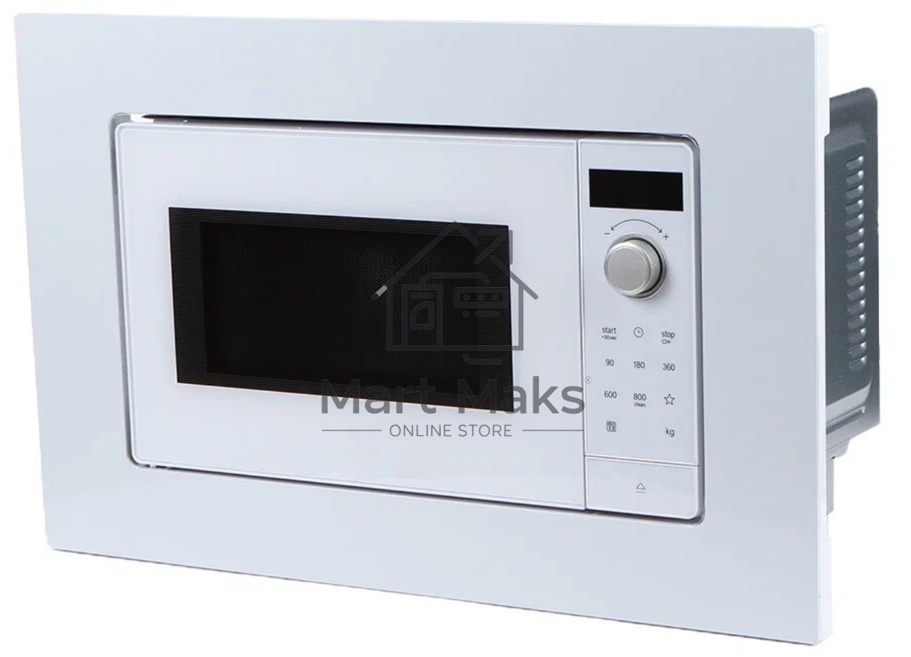 Микроволновая печь встраиваемая Bosch BFL623MW3 Serie 2, белый, 20 л, 800 Вт, переключатели - поворотный механизм/сенсор
