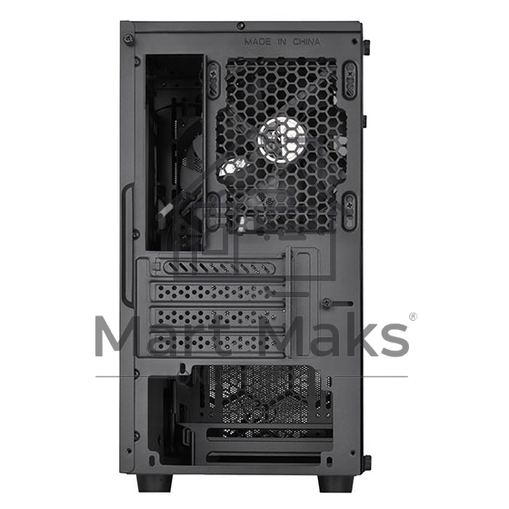 Компьютерный корпус Silverstone SST-PS15B-PRO Precision Mini Tower Micro ATX Computer Case, tempered glass, 2x 120mm ARGB, 1x ARGB Controller, black