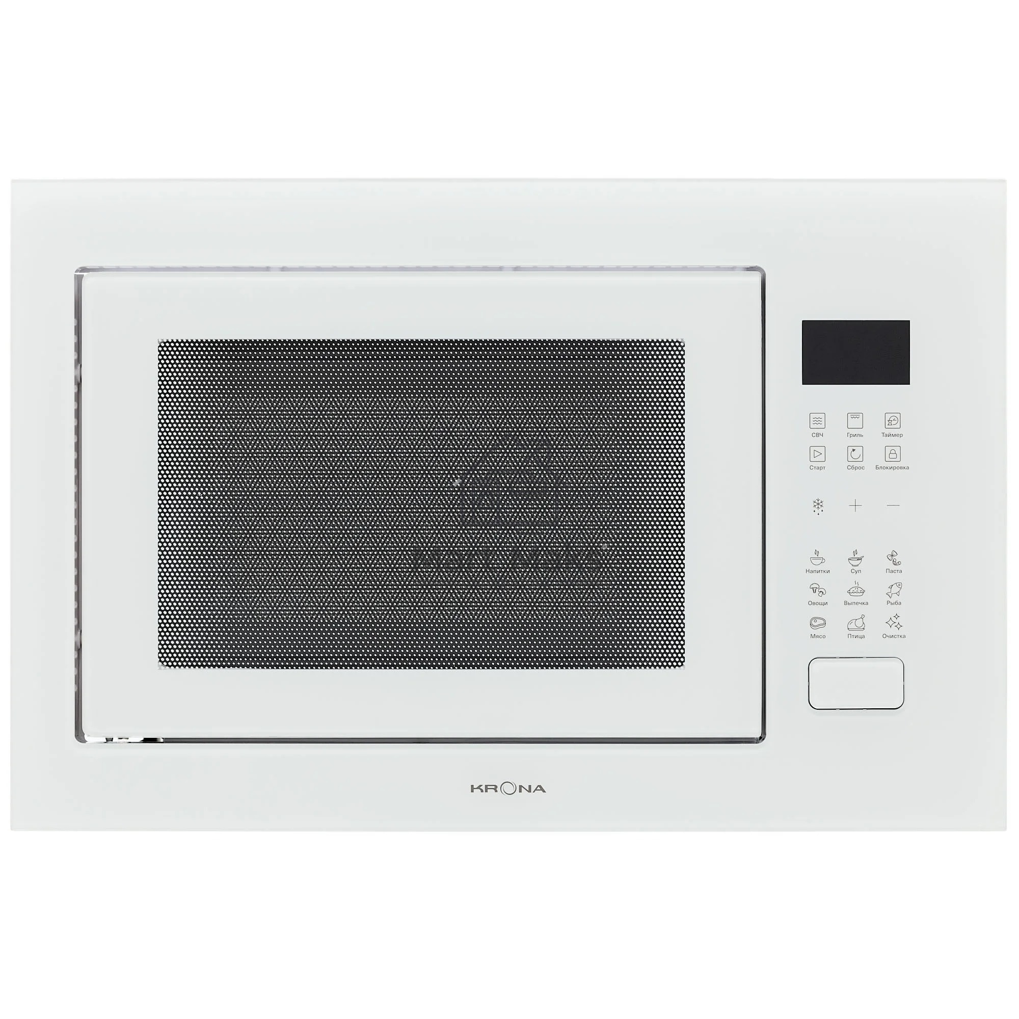 Микроволновая печь встраиваемая Krona REIN 60 WH белый, 25 л, 900 Вт, переключатели - сенсорные кнопочные (Touch Control)