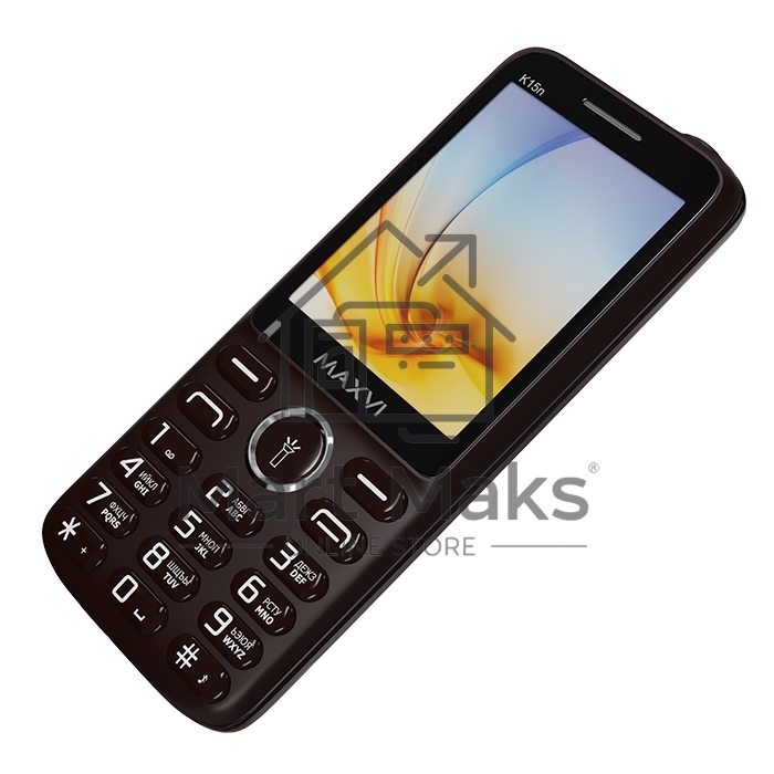 Мобильный телефон Maxvi K15n коричневый