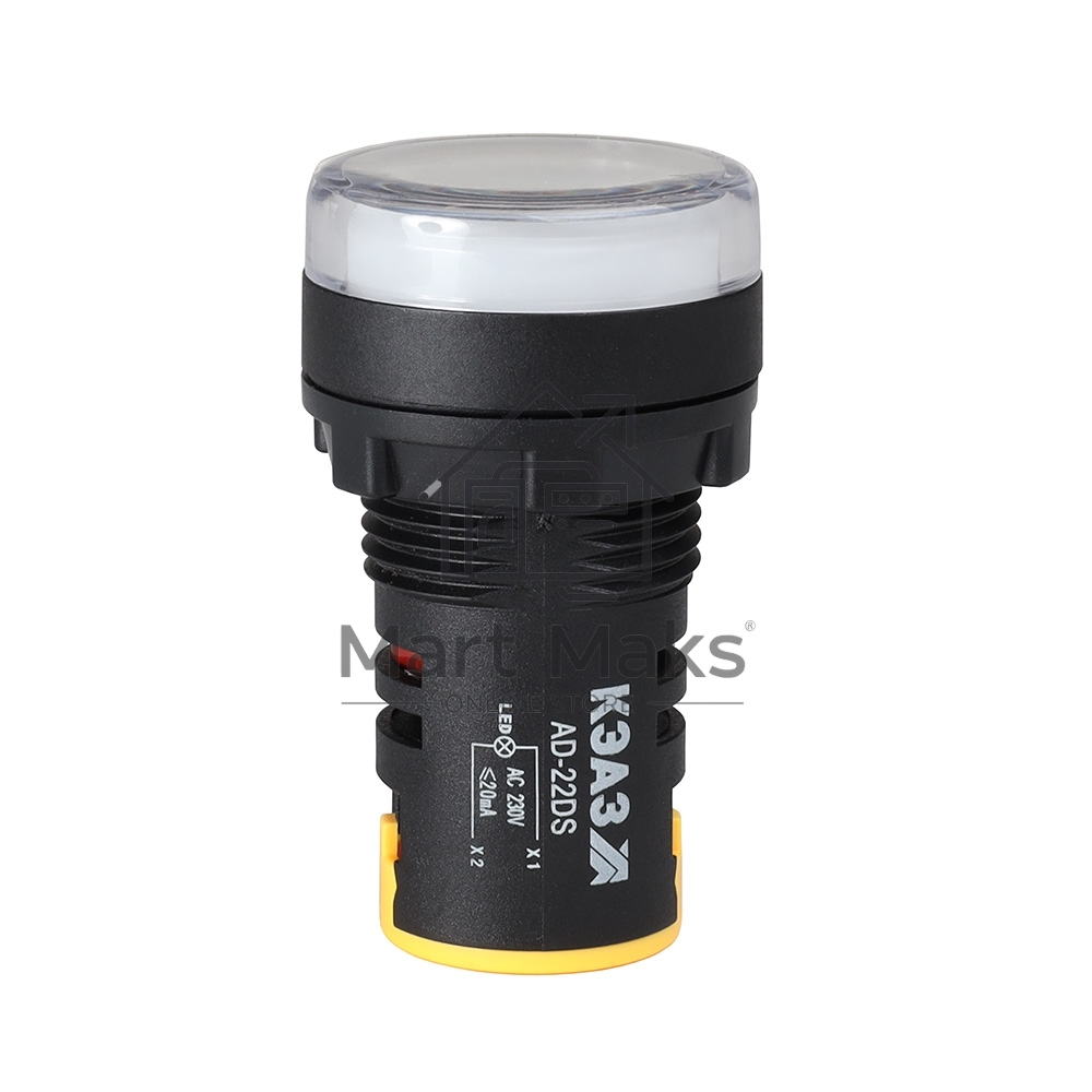 Лампа AD22DS(LED) матрица D22мм белый 24В AC/DC-КЭАЗ