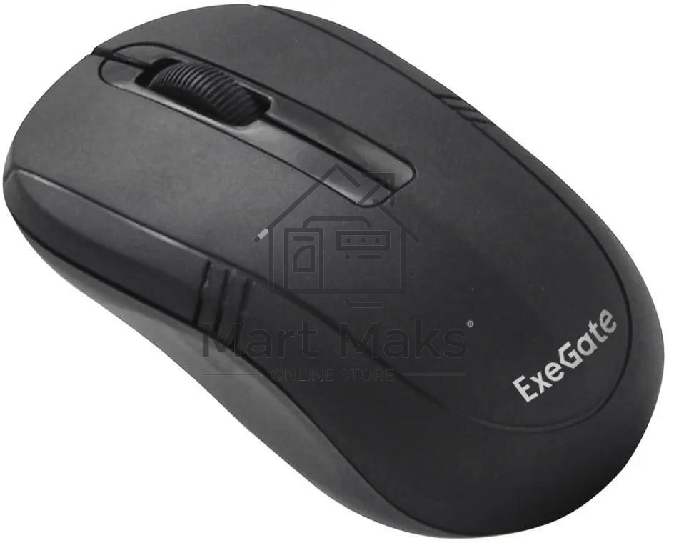 Мышь беспроводная ExeGate Professional Standard SR-9021 черный, 1200 dpi, радиоканал, USB, кнопки - 3