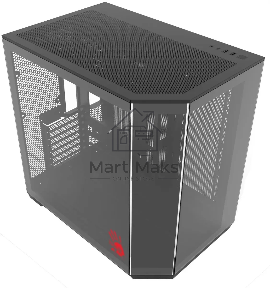 Компьютерный корпус Bloody BD-CC109 черный без БП ATX 10x120mm 2xUSB3.0 audio