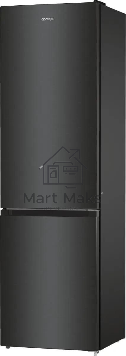 Холодильник Gorenje NRK6202EBXL4 черный матовый двухкамерный 235/96л морозилка снизу, No Frost