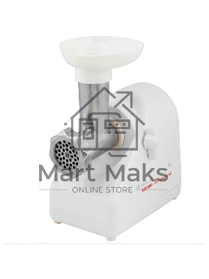 Мясорубка электрическая Белвар Помощница КЭМ-36/220-4-33 белый, 1000 Вт, 0.6 кг/мин, реверс, защита от перегрузки, насадки - 6