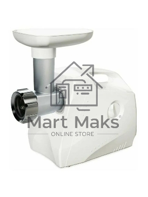 Мясорубка электрическая Ротор Люкс ЭМШ 35/300-3 белый, 1500 Вт, 0.6 кг/мин, реверс, насадки - 4