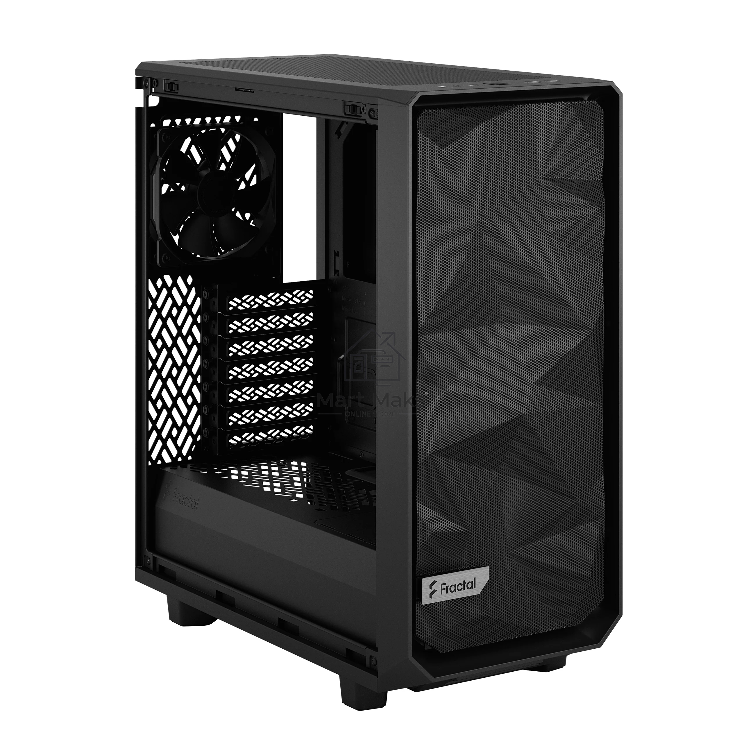 Компьютерный корпус Fractal Design MESHIFY 2 COMPACT BLACK - DARK TG / ATX, TG / 2x140mm & 1x120mm fans inc. / FD-C-MES2C-02