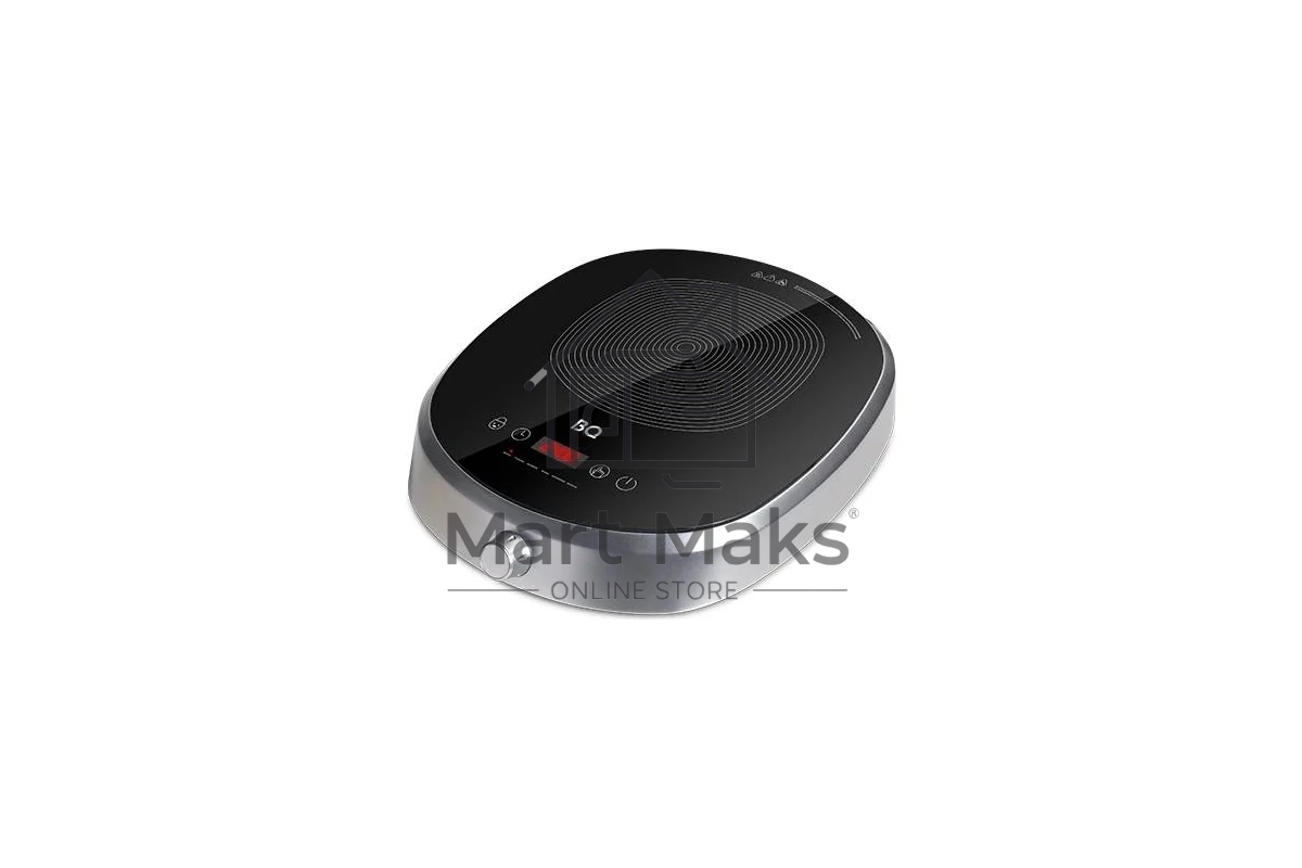 Индукционная плитка BQ HP121SS Grey Мощность 2400 Вт, Шаг переключения мощности 100 Вт, 24 режима нагрева