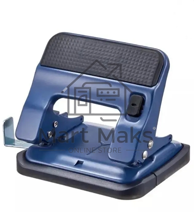 Дырокол Kw-Trio 09616BLUE, до 30 листов, металл синий, отверстий: 2