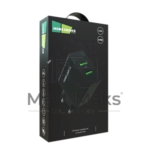 Зарядное устройство MORE CHOICE (4610196409868) NC11 СЗУ 2USB 2.4A Black Black