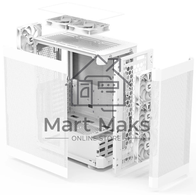 Компьютерный корпус ZALMAN i4, ATX, белый, FRONT MESH, SIDE MESH, 2x3.5