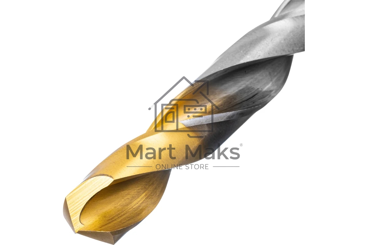 Набор сверл по металлу Denzel 1-13 мм, Р6М5-TiN, Golden Tip, 25 шт 723009