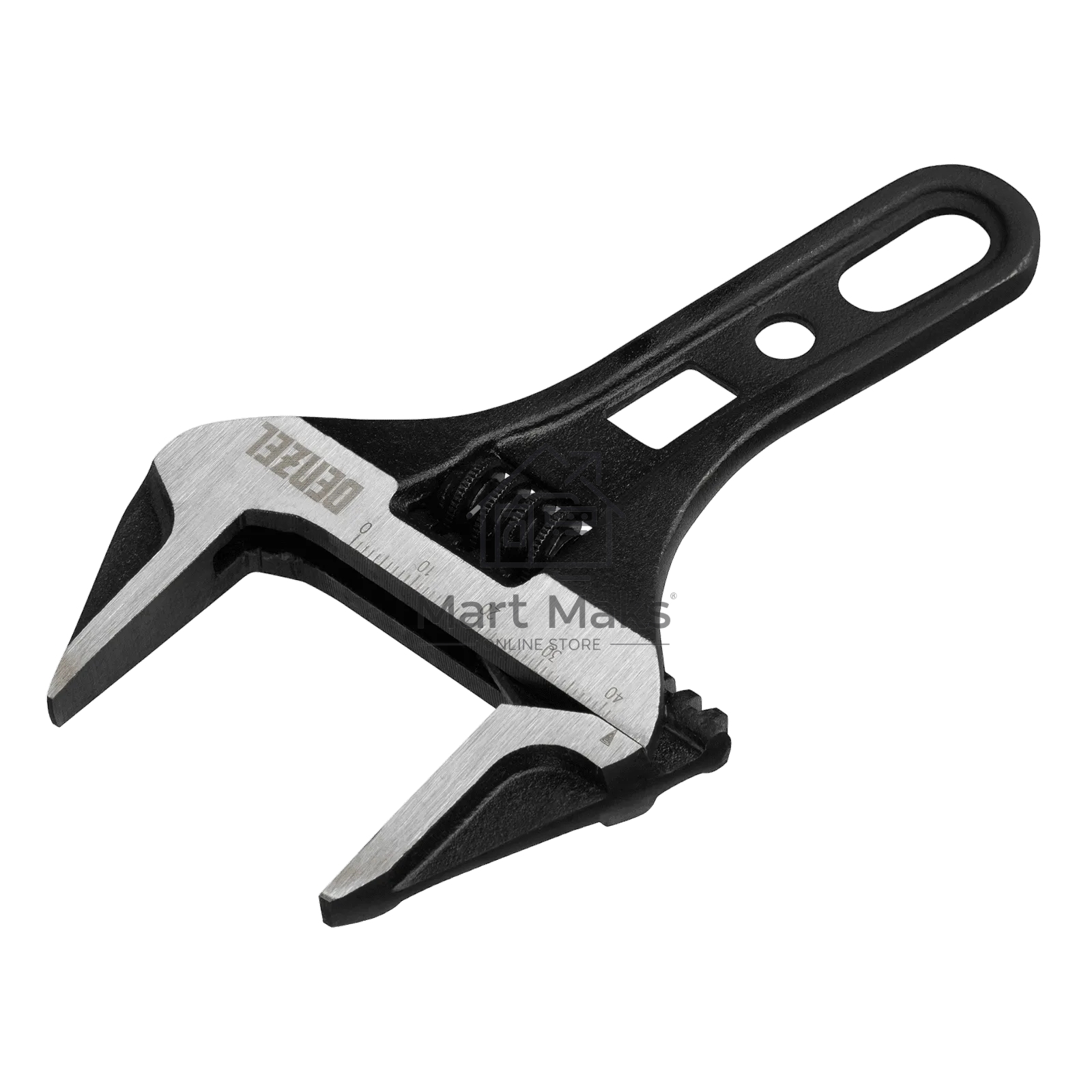 Ключ разводной Denzel 155 мм, CrV, кованый, укороченная рукоятка