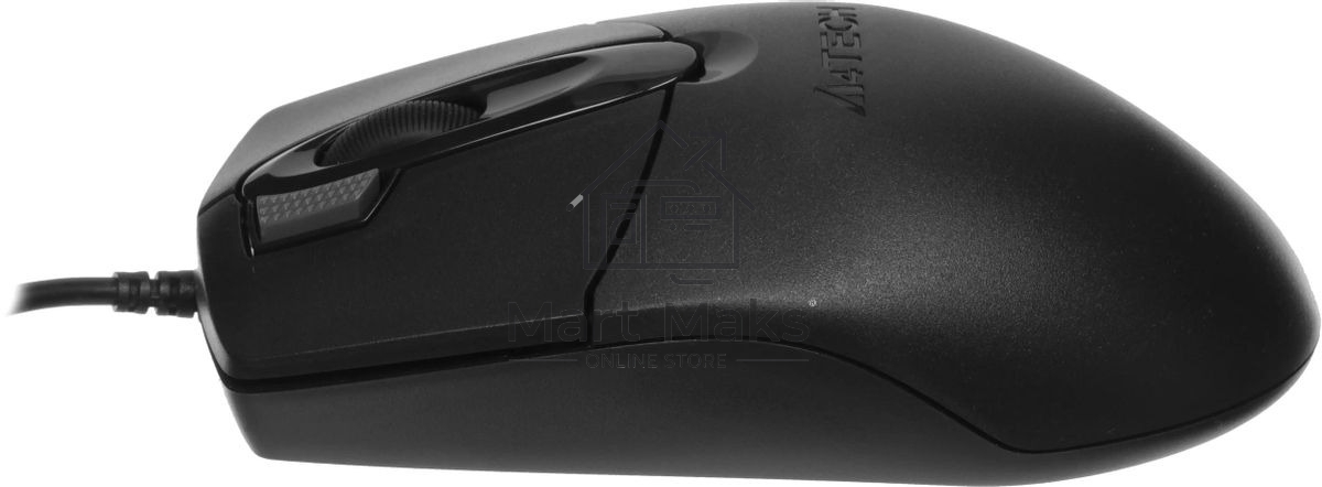 Мышь проводная A4Tech OP-730D черный, 1200 dpi, USB, кнопки - 4