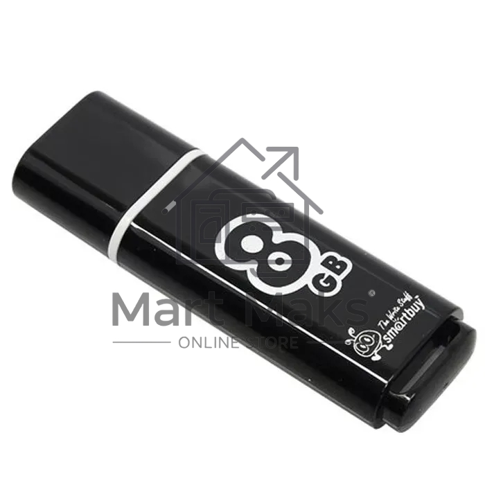 Флешка USB R/W R/W SmartBuy USB Drive 8Gb Glossy series Black SB8GBGS-K