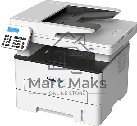МФУ Sindoh M500 МОНОХРОМ А4,принтер/копир/сканер/факс 34 стр/мин,Wi-Fi. AirPrint,ADF 50,стартовый тонер в компл 700 отп.
