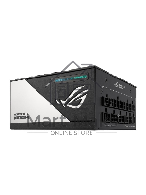Блок питания ASUS ROG-LOKI-1000P-SFX-L GAMING (90YE00N1-B0NA00), 1000Вт, 80 PLUS Platinum, 135мм, модульный, серый и черный
