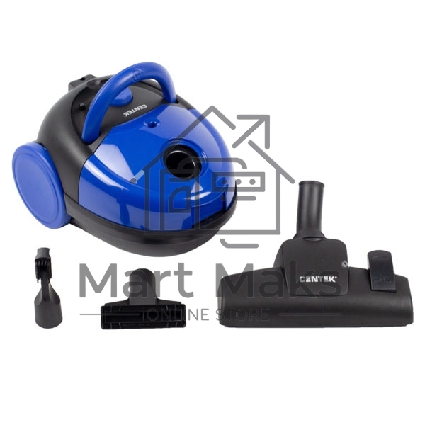 Пылесос Centek CT-2518 синий/черный, 350/1800 Вт, уборка сухая, пылесборник мешок, 1.5 л