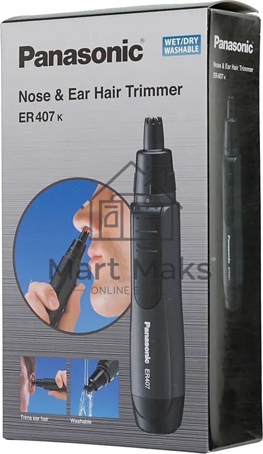 Триммер Panasonic ER407 черный (насадок в компл:1шт)