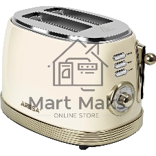 Тостер ARESA AR-3007 900 Вт, слоновая кость