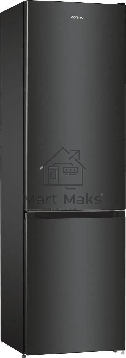 Холодильник Gorenje NRK6202EBXL4 черный матовый двухкамерный 235/96л морозилка снизу, No Frost