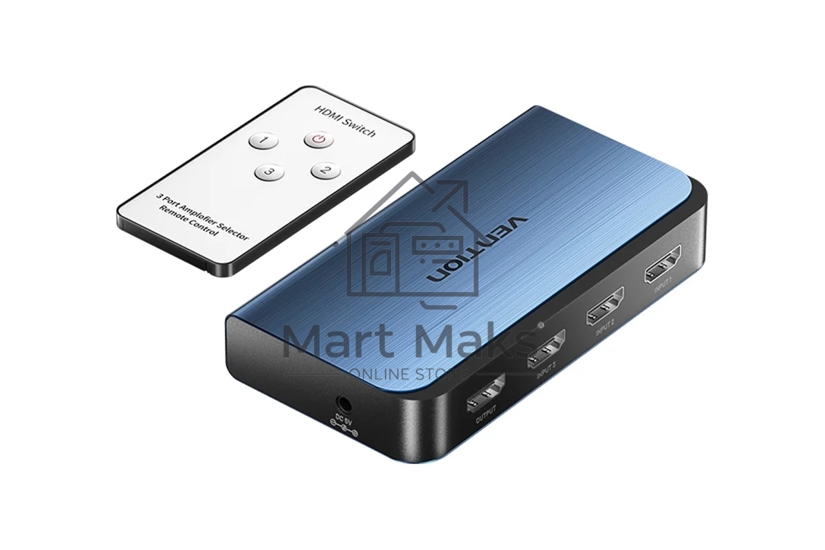 Переключатель (switch) 3x1 Vention HDMI v2.0