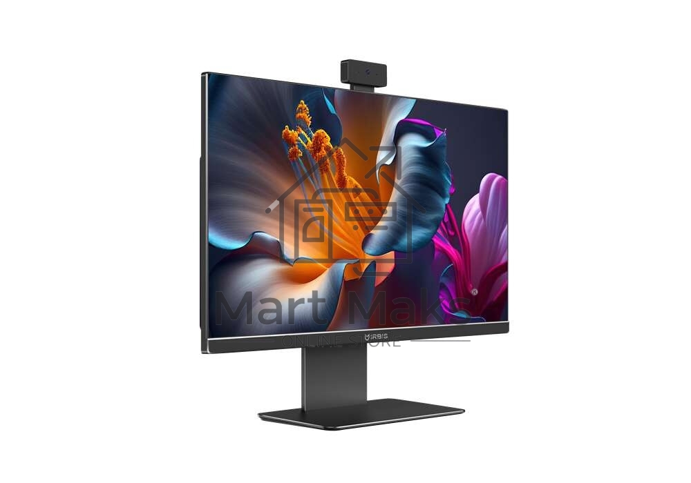 IRBIS Groovy AIO 27; 27“(N100;8GB/256GB;IPS;16:9;1920x1080x100Hz;1000:1;250Cd/m2;5ms;HDMI(out);VGA;USB-C;2*USB2.0;4*USB3.0;RJ45;WebC 5MP;WIFI6;BT5.0;Tilt;Spk2*3W;keyb+mouse;WinPro