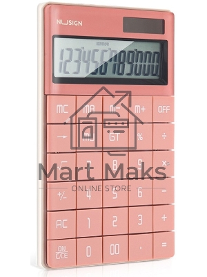 Калькулятор настольный Deli Nusign ENS041pink розовый 12-разр.