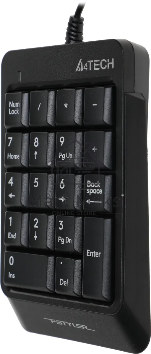 Числовой блок A4Tech Fstyler FK13P проводной, USB, черный