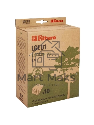 Комплект бумажных пылесборников Filtero LGE01 (10+фильтр) ECOLine XL (R)