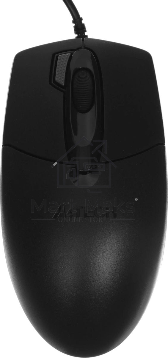 Мышь проводная A4Tech OP-730D черный, 1200 dpi, USB, кнопки - 4