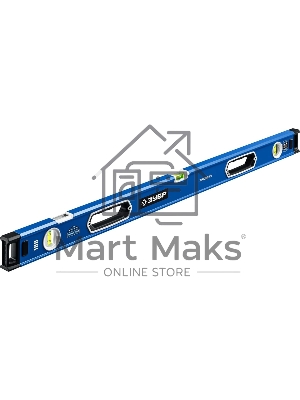 Мощный уровень ЗУБР 1000 мм с рукоятками и зеркальным глазком Эксперт