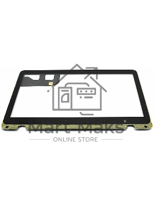 Сенсорное стекло (тачскрин) для Asus Q304 Q304U Q304UA, черное с рамкой