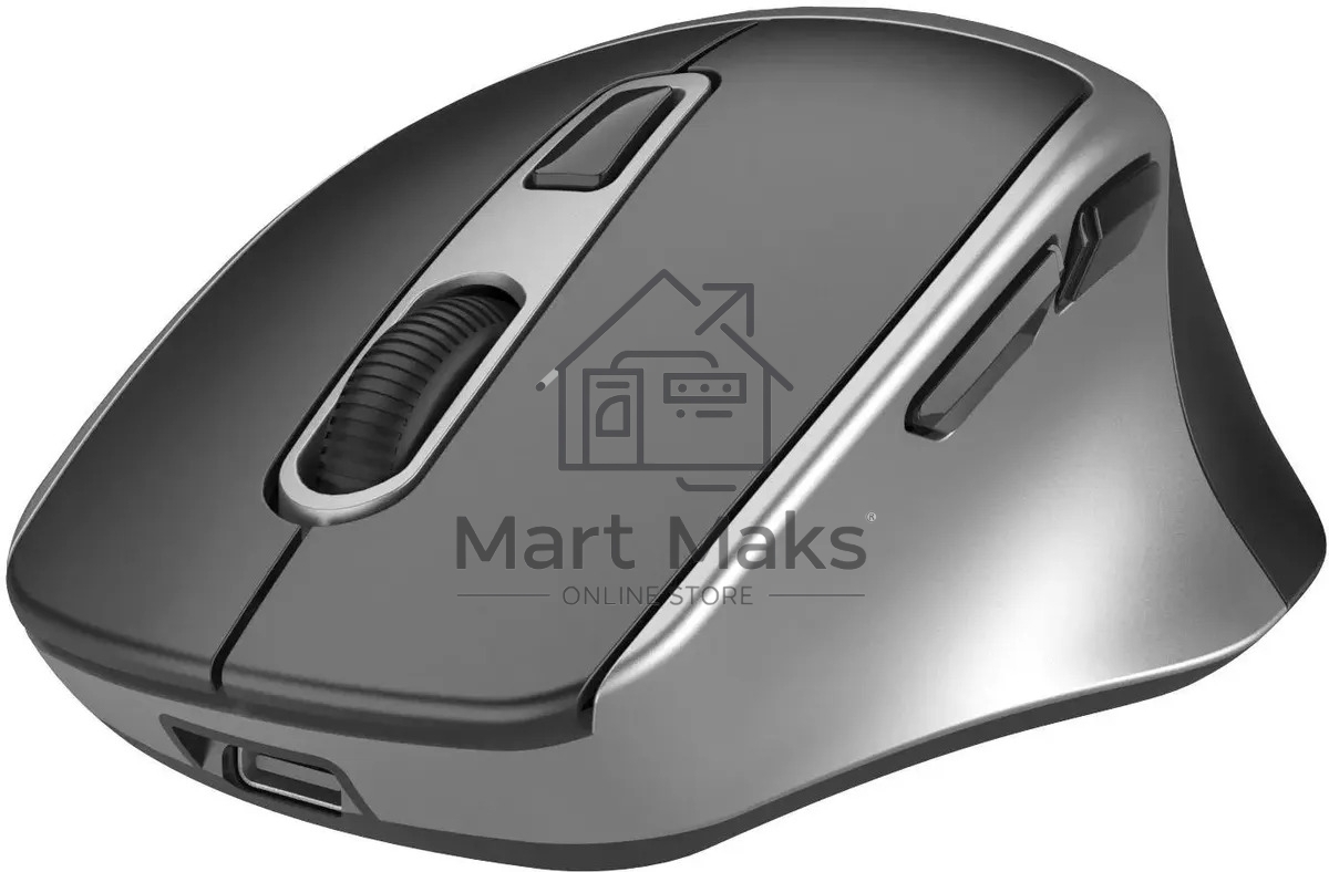 Мышь беспроводная Oklick 516MW черный/серебристый, 1600 dpi, радиоканал, Bluetooth, USB, кнопки - 6