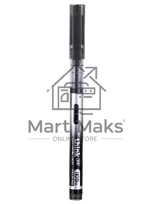 Ручка роллер Deli Think (EQ300-BK) черн, d=0.5мм, черные чернила, стреловидный пишущий наконечник