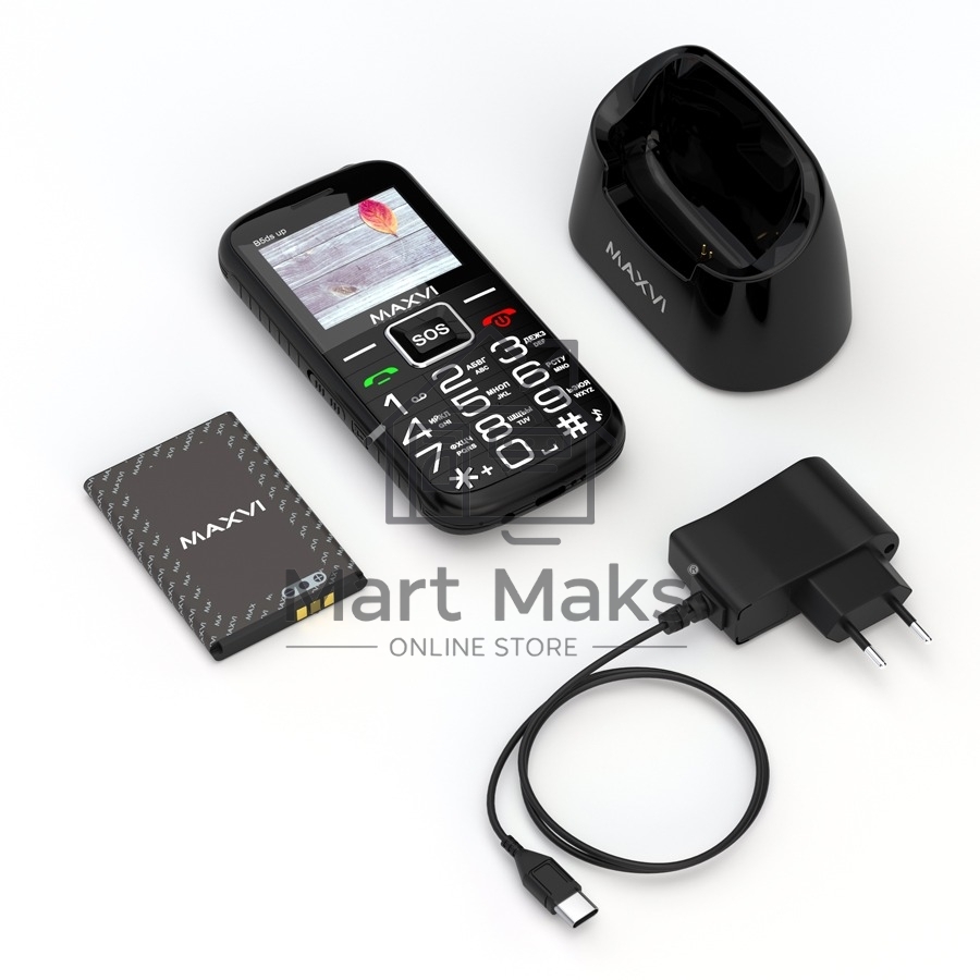 Мобильный телефон Maxvi B5ds up черный