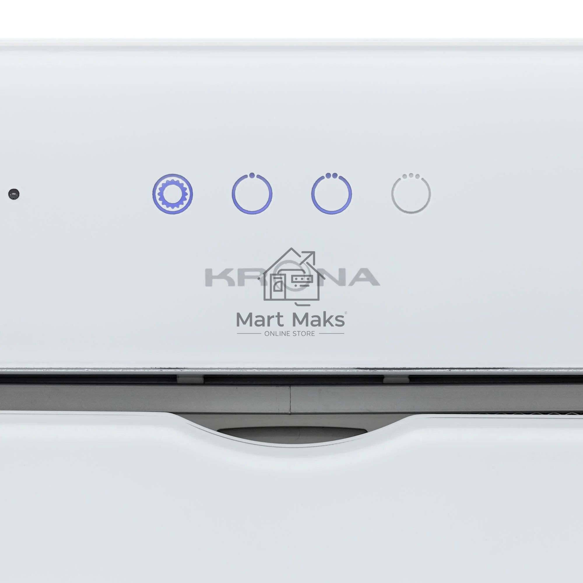 Вытяжка встраиваемая KRONA Arven 600 S белый, 52 см, 1180 куб. м/ч, 62 дБ