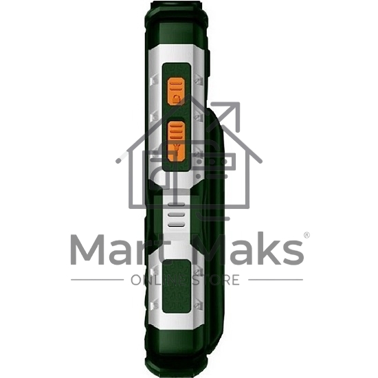 Мобильный телефон BQ 2430 Tank Power Green&silver 2.4” 240x320/32+32Mb/BT/2Sim/microSD/0.3Mp/4000mAh/Powerbank