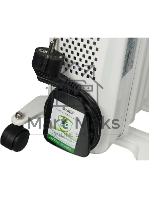 Обогреватель масляный Ballu Classic BOH/CL-05WRN (5 секций), белый, 1000 Вт, 15 м2, термостат