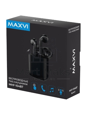 Наушники TWS Maxvi MHF-104BT черный