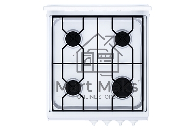Плита газовая Flama AVG 1401 W белый,крышка